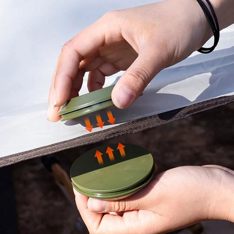 Camping Magnetic Hook Multifunction Outdoor Tent Canopy Expandable Magnet Hanger Canopy Hangings Bag Buckle Folding Hook