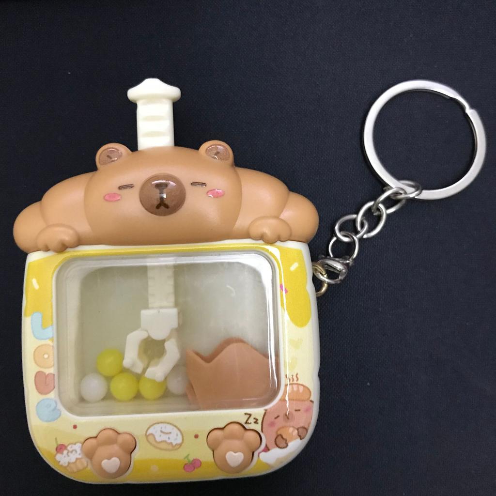Kawaii Cartoon Babys Panda Mini Terrier Color Ball Claw Machine Toys Keychain Schoolbag Decoration For Kids Stress Reliever Toys