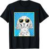 English Setter Portrait Pop Art Dog with Sunglasses T-Shirt