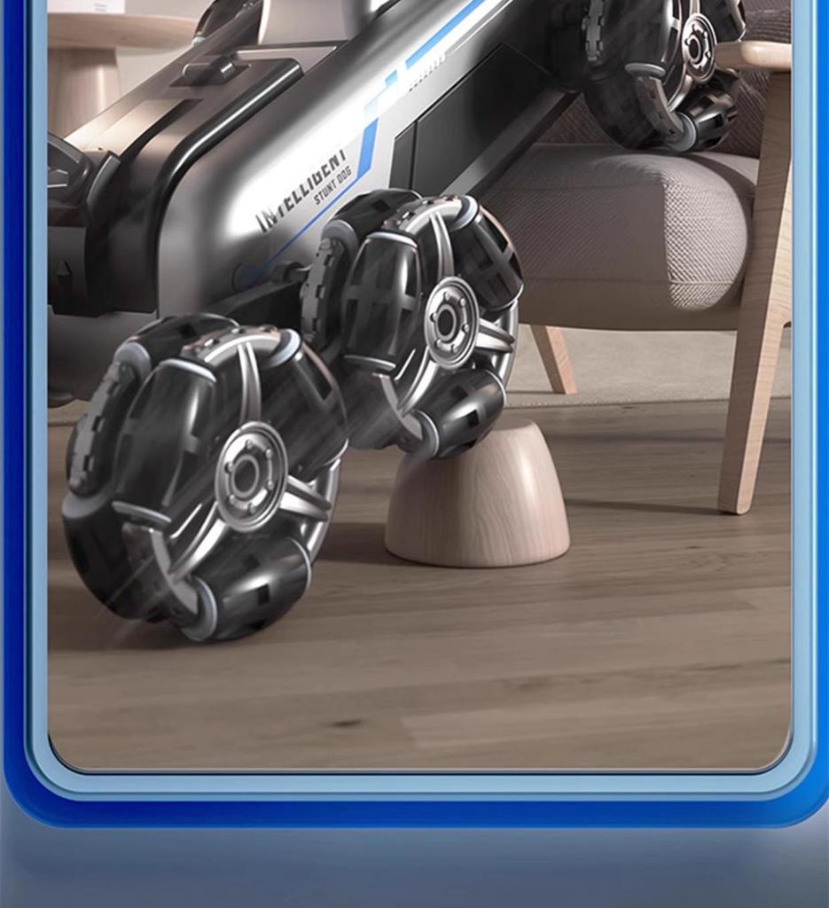 Eight-Wheeled Remote Control Robot Dog Toy with Hand Sensing and Stunt Capabilities for Kids