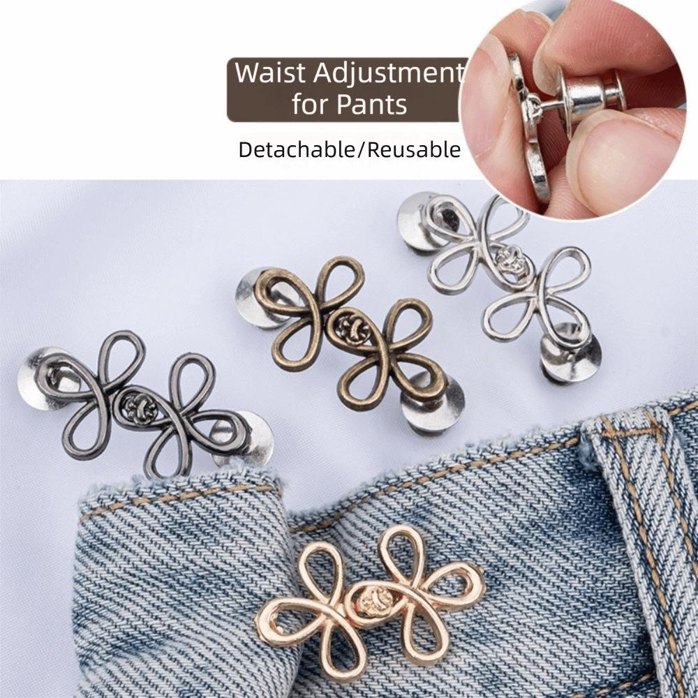 Adjustable Adjustable Metal Buttons Metal Waist Button Fastener Jeans Buttons Tighteners Denim