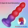 Gradient Silicone Butt Plugs Anal Beads Masturbator Suction Cup Vaginal Plug Wearable Dildo Anus Dilator Adult Sex Toys Casal