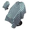 Hair Cutting Cloth Waterproof Green Stripe Printed Cleanable Adjustable Hair Styling Barber Cape