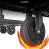 Stable Folding handcart, small cargo cart, warehouse trailer, portable four-wheel silent shopping cart, handling flatbed truck