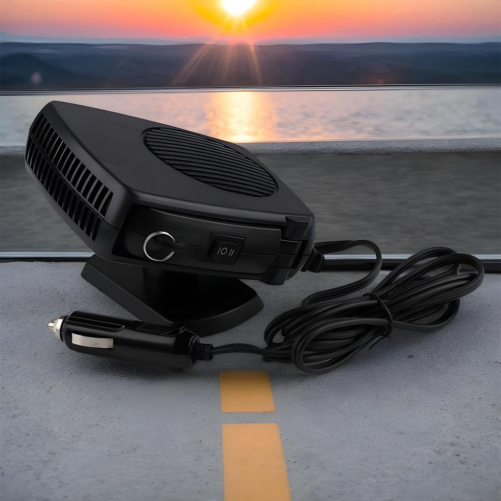 Heater For Car 200W Space Defroster Defogger 360 Degree Rotation Plug In Car Heater For RV Truck Dashboard Winter Camping Indoor