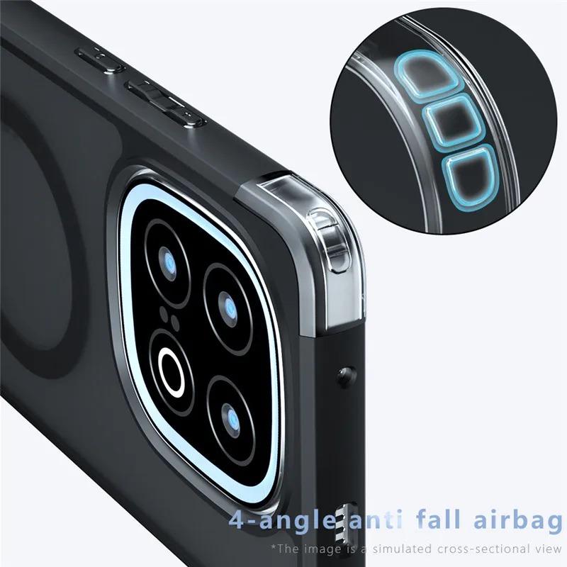 For Magsafe Magentic Acrylic Case For Iqoo 13 Pro Iqoo13 12 Wireless Charging Shockproof Bumper Cover For Iqoo Neo 10 Pro 9s Pro Plus