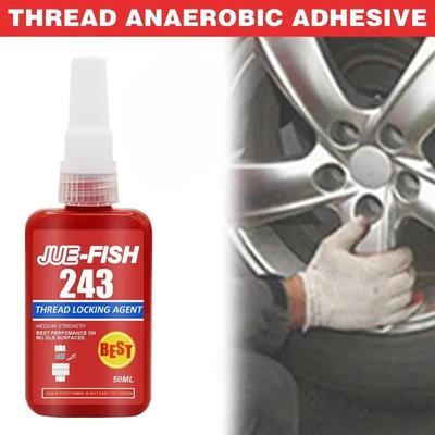 Gevşemeyi Önleyen Kilit Yapıştırıcı Sızdırmazlık Malzemesi 50ml 243 Dişli Kilit Mavi Cıvata Saplama Hızlı Sabitleme Vida Tutkal Somun Bileşiği