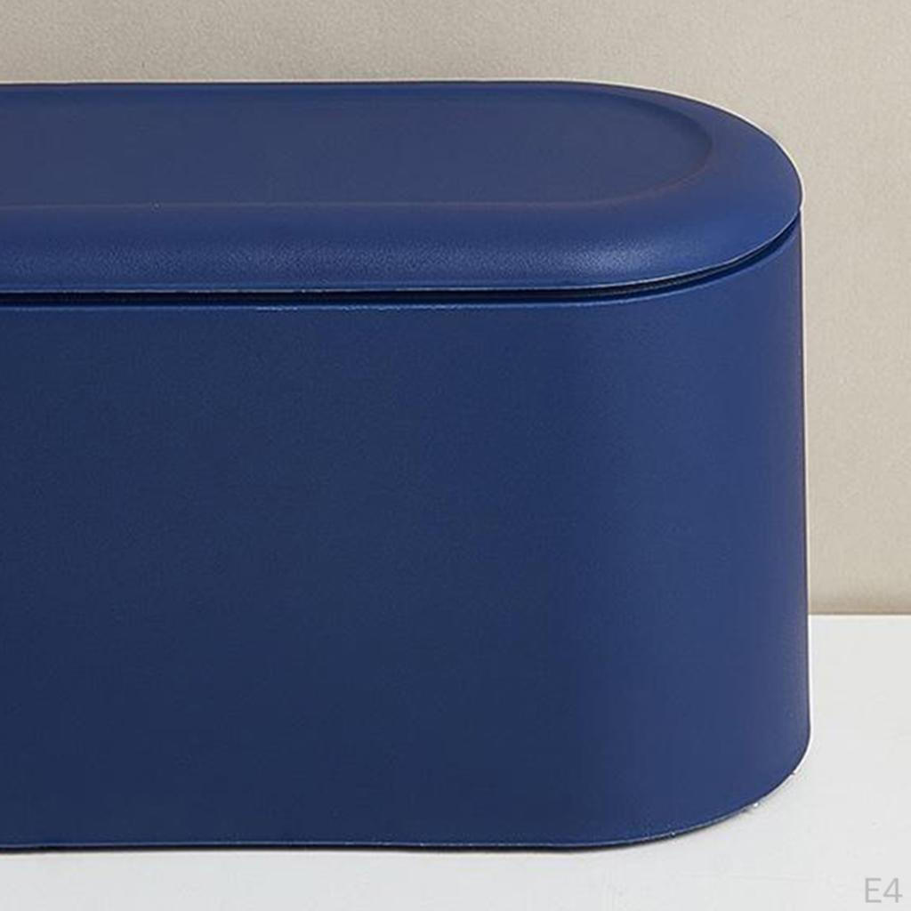 Compact Trash Receptacle with Secure Lid for Desk or Car