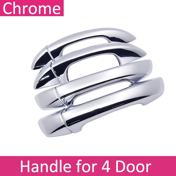 

Car Chrome Door Handle Cover for Seat Alhambra MK2 7N 2010~ Accessories Protective Film Styling Stickers Trim 2011 2012 2013 4Handle NO Keyhole