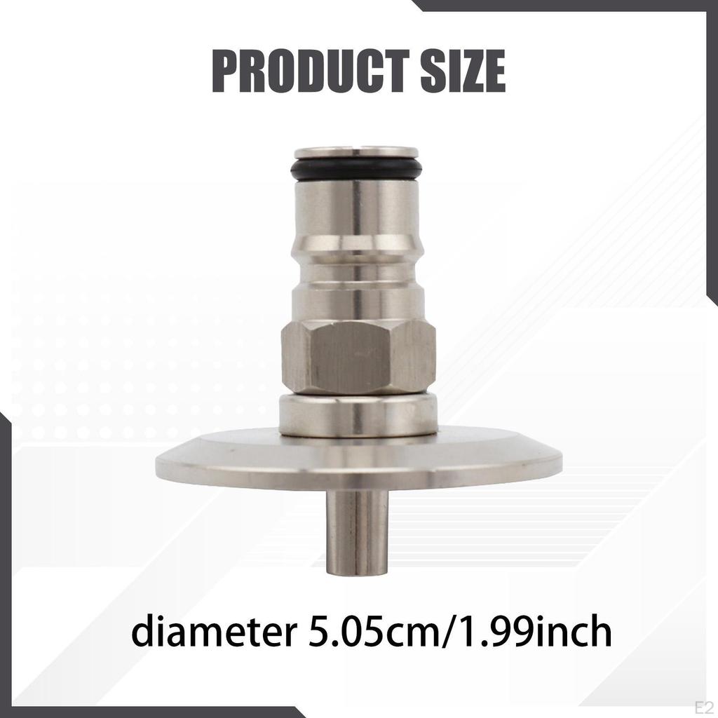 Adapter für Bierfass-Set Flüssigkeits- und Gasanschluss mit Kugelsperrkupplung 304 Edelstahlkomponente
