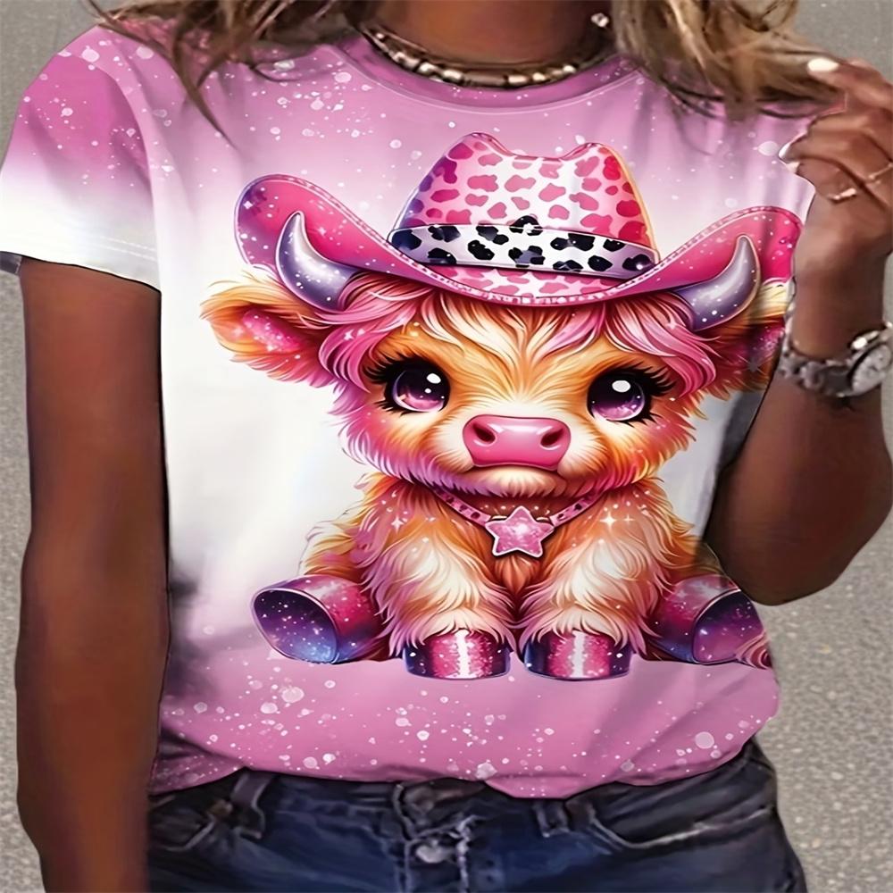 Neon Green And Pink Zebra Print Loose Fit T Shirt Women Casual Short Sleeve Top Fashion Statement Blouse for Casual Attire