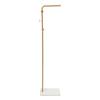 Modern Free Standing Coat Rack with 3 Hooks and  Slate Base, Perfect for Organizing Clothes, Bags, and Accessories in Small