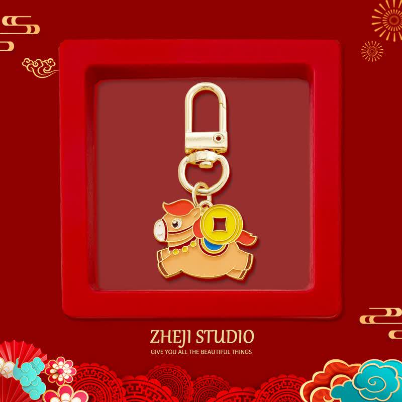 Cute Year of the Horse Zodiac Keychain & Bag Charm