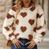 Oversized Fleece Sweatshirt for Women Winter Fall Sherpa Pullover Long Sleeve Crewneck Comfortable Fuzzy Tops Women's Warm Casual Outerwear