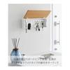Yamazaki Jitsugyo [Gypsum board tweezers and wood screws included that make holes less noticeable] Wall-mounted key hook, long, natural, W33 x D5.7 x