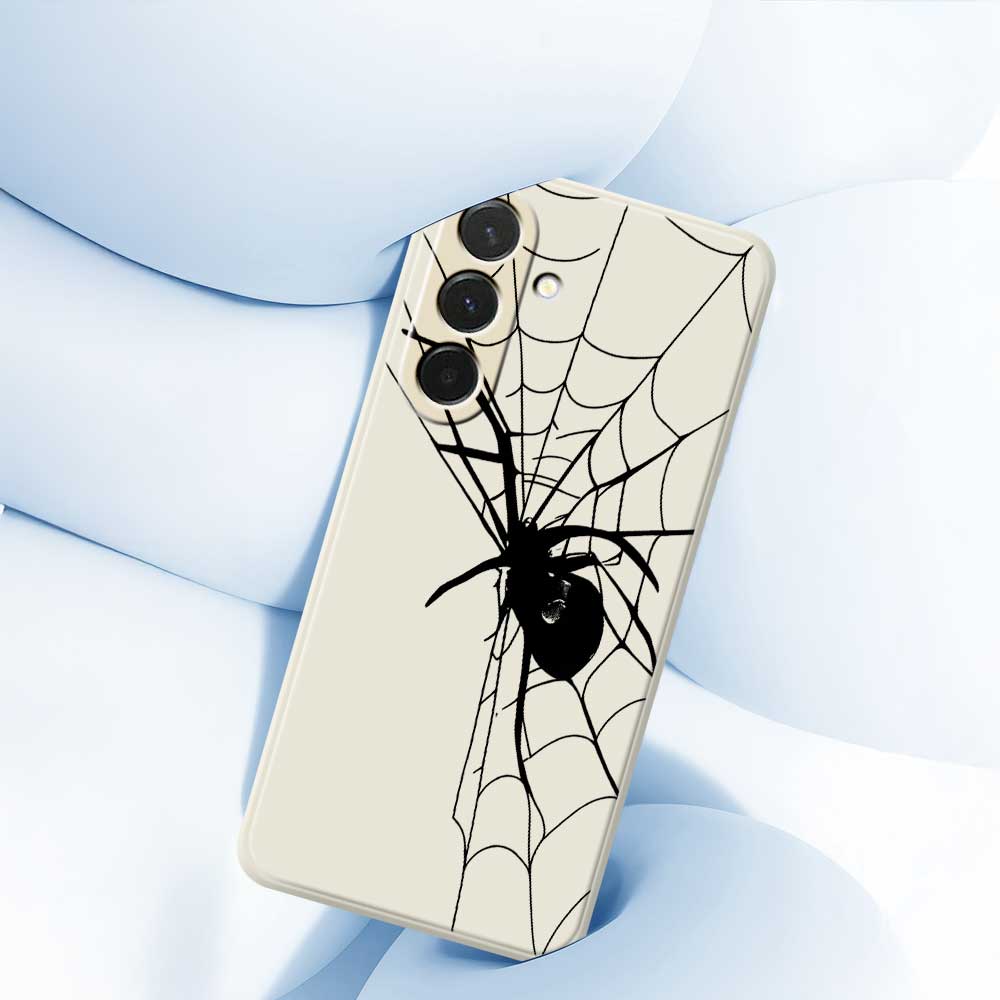 For Samsung Galaxy A36 5G Case Spider Pattern Printing Straight Edge TPU Phone Back Cover