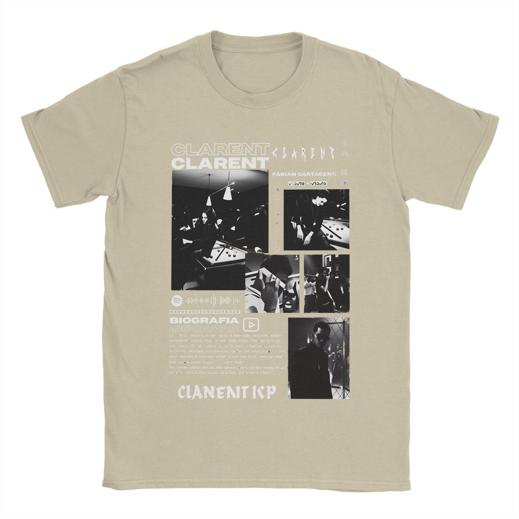 Unisex Rapper CLARENT Album T Shirt 100 Cotton Tops Vintage Short Sleeve Round Neck Tees Printed TShirts