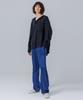 PAGE Satin Elastic Waist Pants _Dark Blue