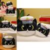 Black Cat Sheriff Plush Toy Cartoon Character Kids Gift Large Size