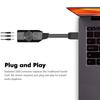 GS3 USB 2.0 External Sound Card Virtual 7.1 Channel Sound Card Adapter Plug and Play with Hdphone Microphone  s Volume Control   Mic Games Sound