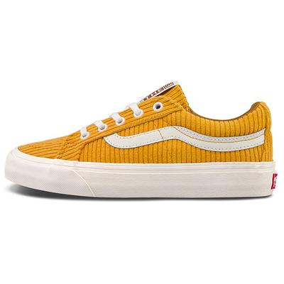 Sk8 Kordelstoff Seitenstreifen Low Top Skateschuhe Unisex Sneaker Ingwergelb VN0A4UWIA0Q