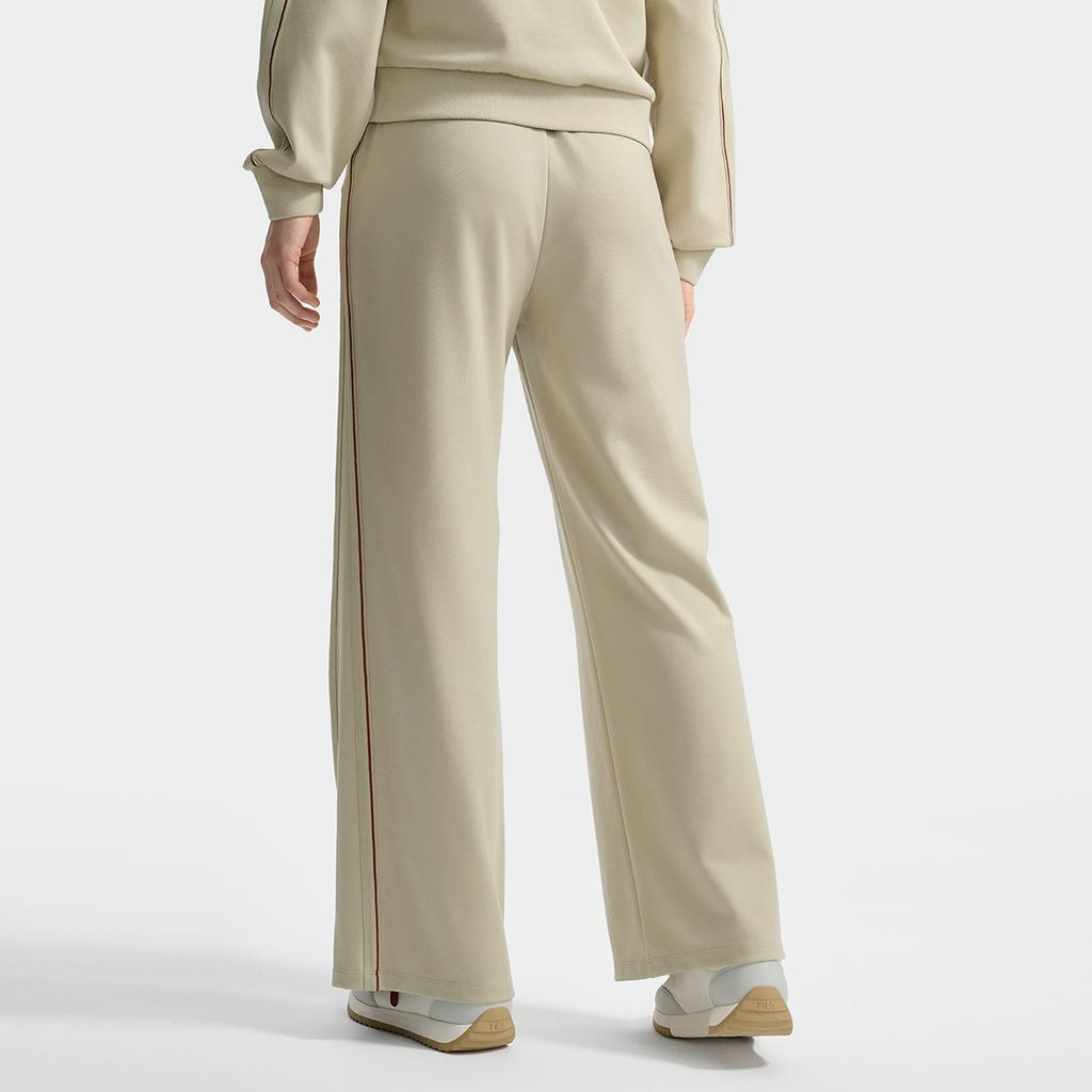 FILA White Fashion Simple Versatile Comfortable Classic Straight Leg Knit Casual Pants Women bottoms F11W533601F-GY