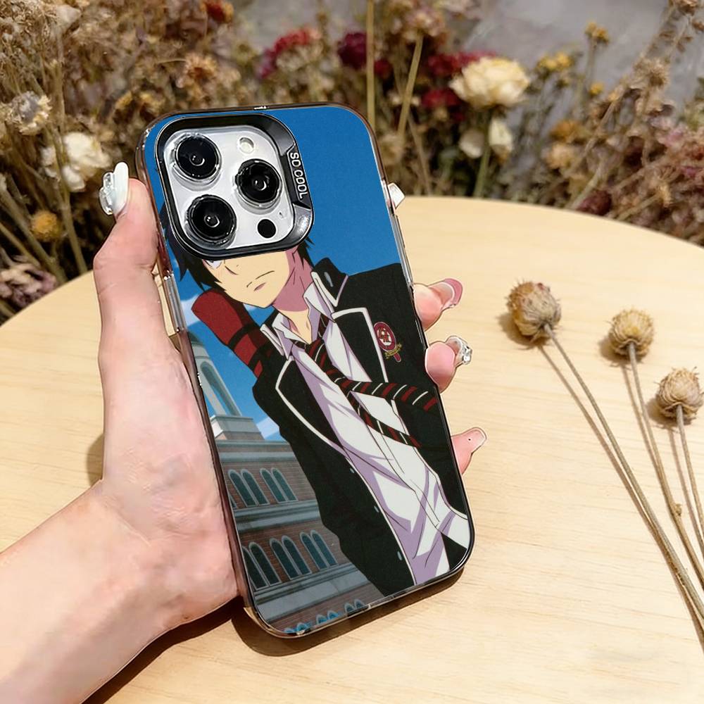 

Blue Exorcist Rin Okumura Phone Case For iPhone 17,16,15,14,13,12,11 Plus,Pro Max,XS,Colorful Silver Phone case Funda Cover iPhone15ProMax