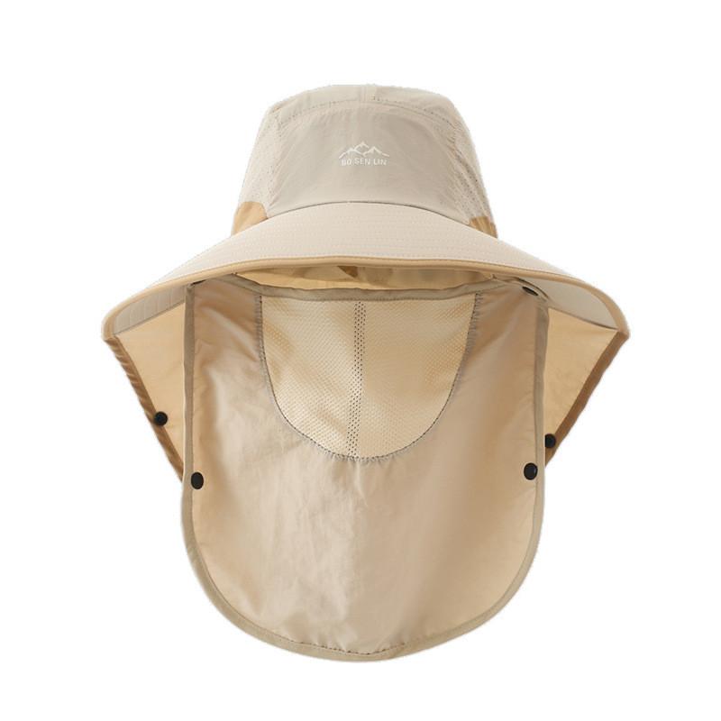 Summer Bucket Hat With Sunshade And Breathable Polyester Material For Men Outdoor Activities