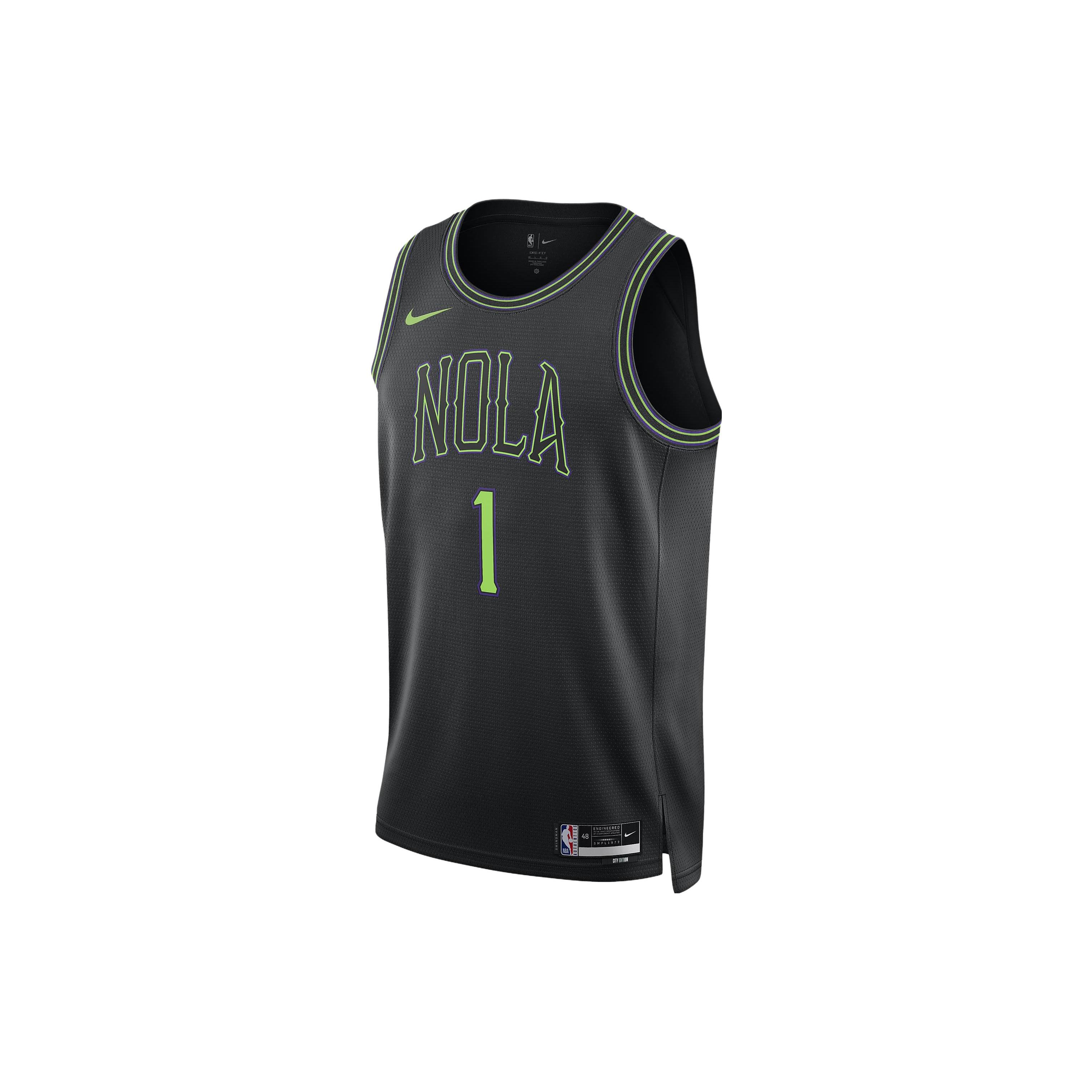 

Новая мужская майка Nike Zion Williamson New Orleans Pelican City Edition 2023/24 Nike Dri FIT Nba Swingman DX8511-012 L