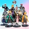 Anime Demon Slayer Kimetsu no Yaiba Figurka 15cm Nezuko Tanjirou Mitsuri Shinobu Zenitsu Kyoujurou Model Figurki Akcji Zabawka Prezenty