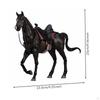 PVC Horse Model Poseable Articulated Collectible Mounted White