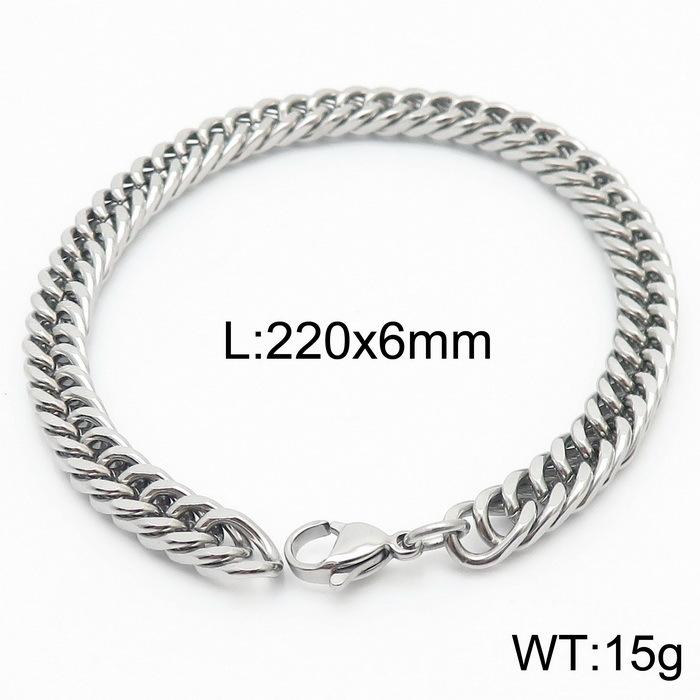 Trendy Cool Men'S Titanium Steel Does Not Fade Lobster Buckle Bracelet Girls Bracelet Many Specifications
