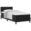 Lit à ressorts avec matelas vidaXL Noir 90x200 cm Velours 3339214