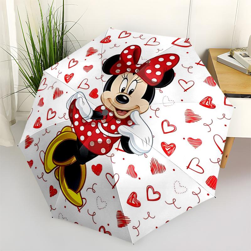 

Mickey and friends Themed Travel Umbrella-8 Ribs Automatic Opening and Closing, Portable Folding Design, Compact and Stylish Umbrella