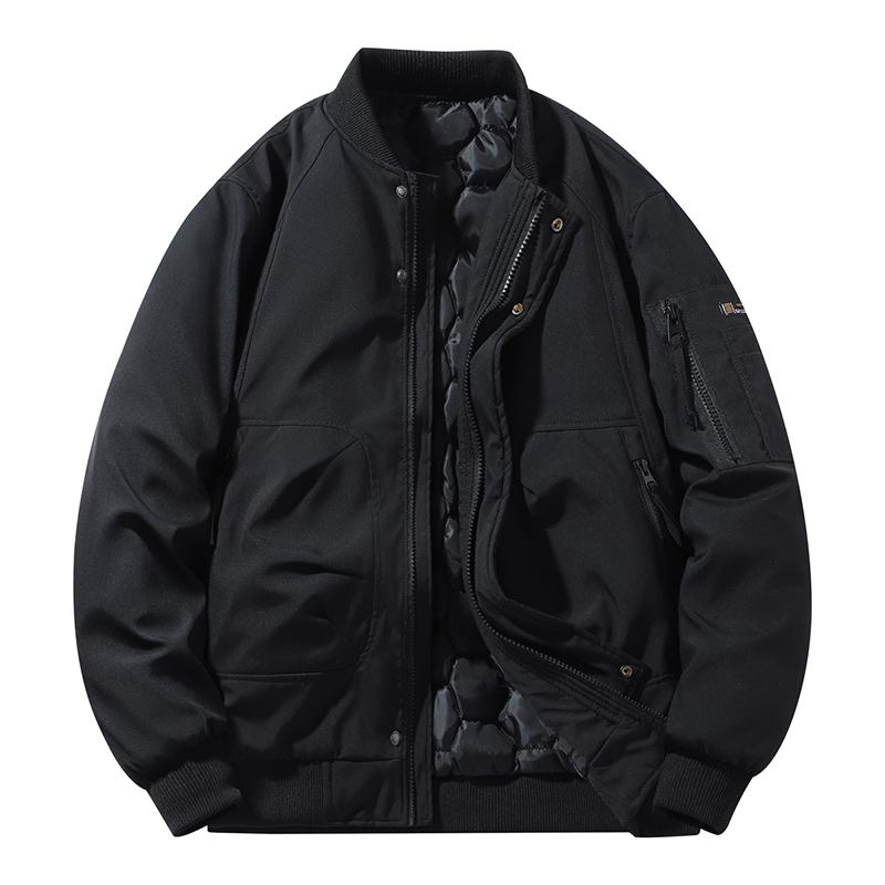 

Мужские хлопковые толстые куртки пальто теплое хлопковое пальто из овечьей шерсти удобная бейсбольная униформа повседневная куртка модная одежда для мужчин 8XL чёрный