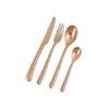 Mirror Finish Rose Gold Plated Stainless Steel Flatware Set Copper Silverware Set Rose Gold Spoon Color Cutlery Set