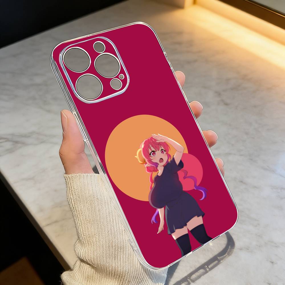 D-Dragon Maid Tohru Ilulu Phone Case Transparent Silicone Soft For iPhone 17 16 15 14 13 12 11 Mini Pro Max Plus