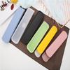 Portable Cutlery Storage Box: Small/Large, Transparent Plastic, Creative Pull-Out Design for Chopsticks & Spoons