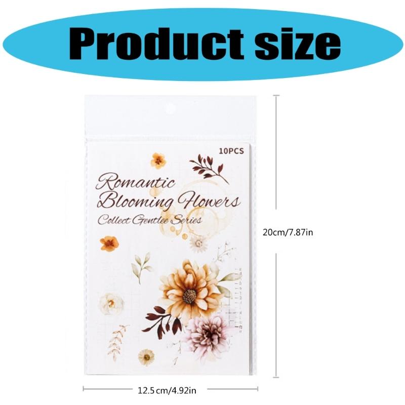 Retro Scrapbooking Sticker Cartoon Sticker Book Adhesive Sticker Photocard Sticker Book for Journal Decoration