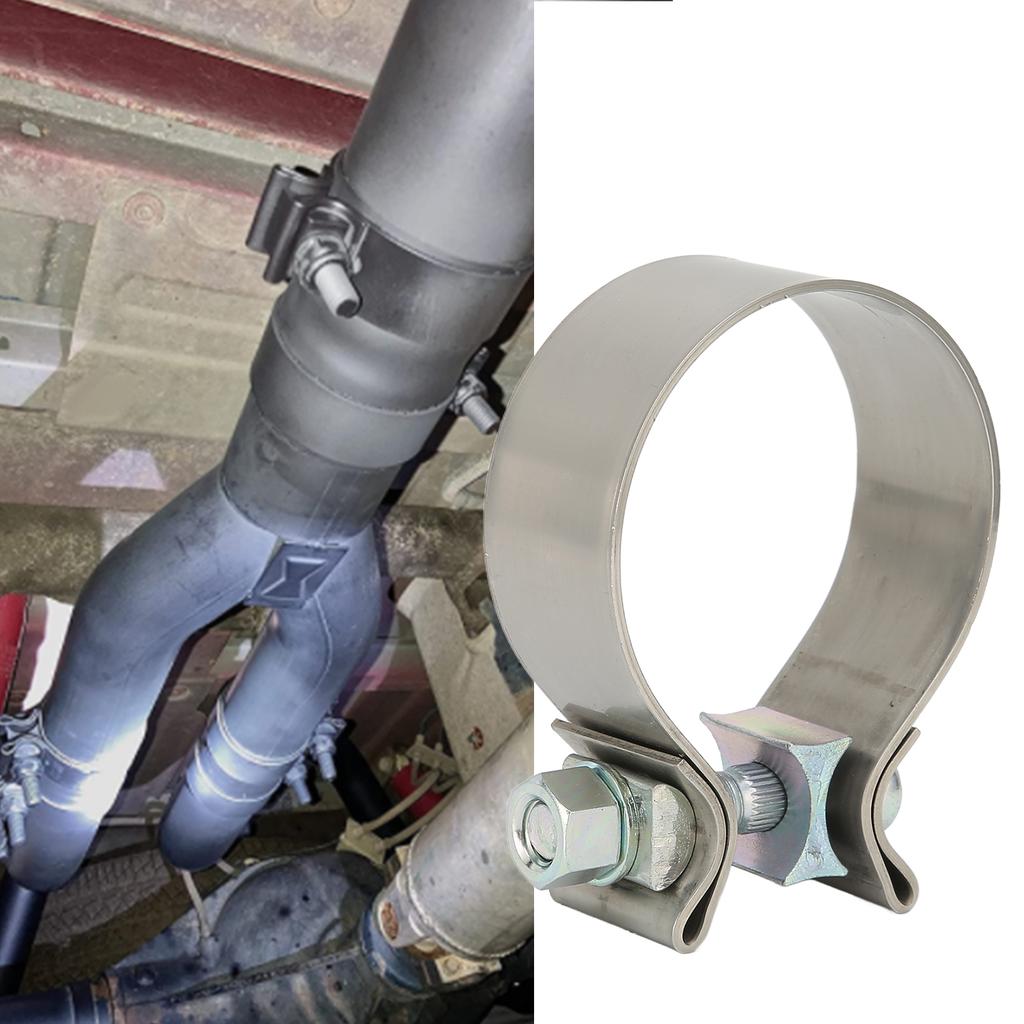   Exhaust Band   Clamps Rustproof Muffler Clamp High Hardness for Downpipe Header Manifold