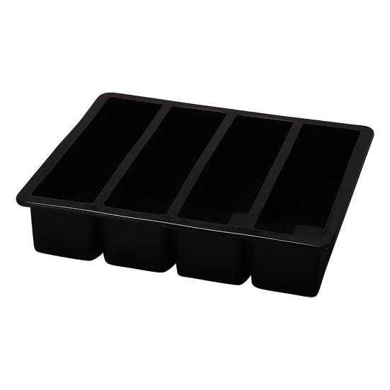 Ice Cube Non-sticky Tray Multi-purpose Flexible 4 Grids Long Silicone Ice Cube Pudding