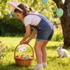 DIY Button Rabbit Handmade Crafts Kit Easter Bunny Carrot Egg Pendant Making Set For Beginners DIY Button Decoration Accessories