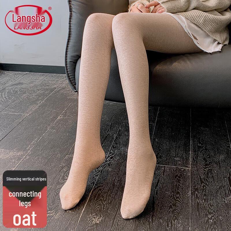 

LANSWE Женские полосатые прозрачные колготки для формирования ног One Size (40-70kg)