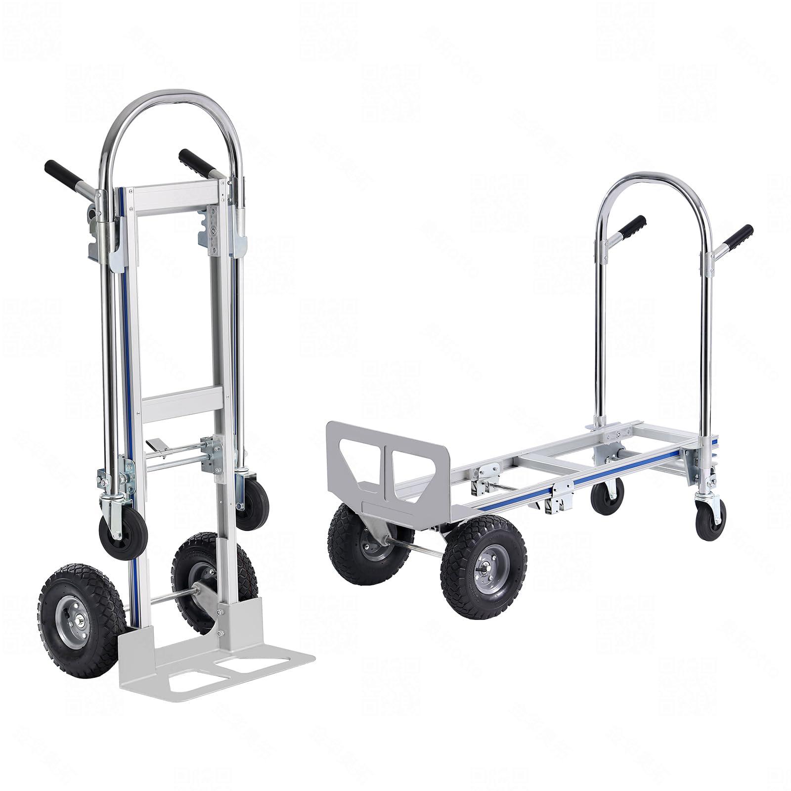 Aluminum Alloy Foldable Heavy Duty Hand Truck - High Load Capacity Warehouse Trolley
