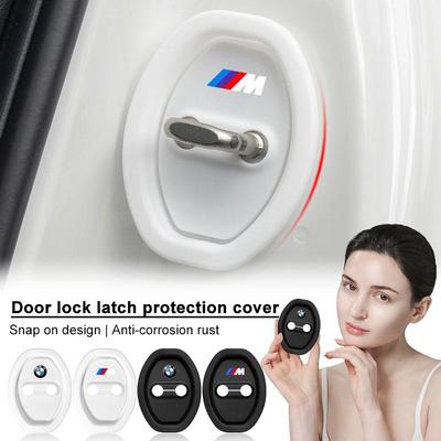 4Pcs Car Door Stopper Cover Door Lock Protective Covers For E36 E46 E90 E60 E39 F30 F10 F20 X5 E70 E53 G30 E91 E92 E93 E87 E83 F25