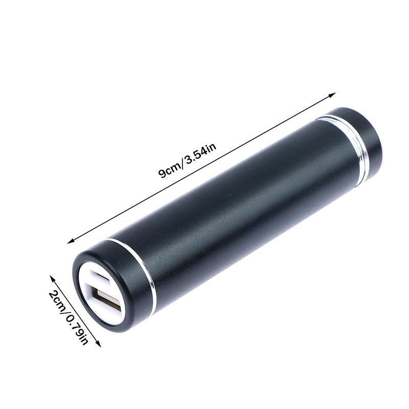 18650 Power Bank Case Kit Cylindrical Aluminum Alloy Welding-Free Type C Mobile Power Supply Kit Battery Case