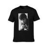 Alain Delon Mens-T-Shirt Summer Fashion Short Sleeve Tees Round Neck Cotton Tops