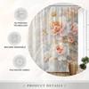 Elegant Peony Shower Curtain - Waterproof, Mildew-Resistant With Luxurious Floral Design For Sophisticated And Beautiful Decor