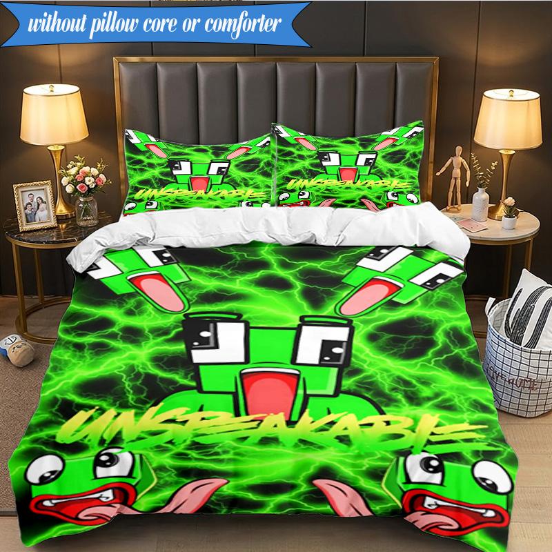 Colorful game Friends 3pcs K-pop music group Bedding set,Ideal for Bedroom, Dormitory,Including Duvet Cover And 2pcs Pillowcases,Fan gifts