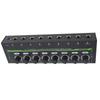 Headphone Amplifier 8 Channel Low Noise Portable Stereo Amplifier with RGB Light for Studio Family K